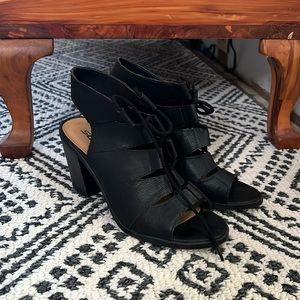 Black Lace Up Heels